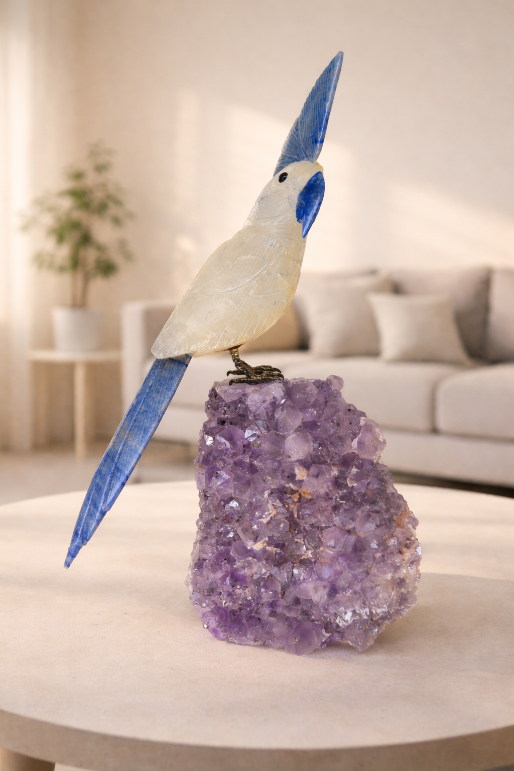 Blue Wing Crystal Bird