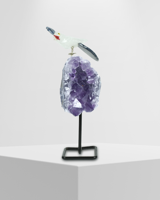 Crystal Harmony Bird (Steel Stand )