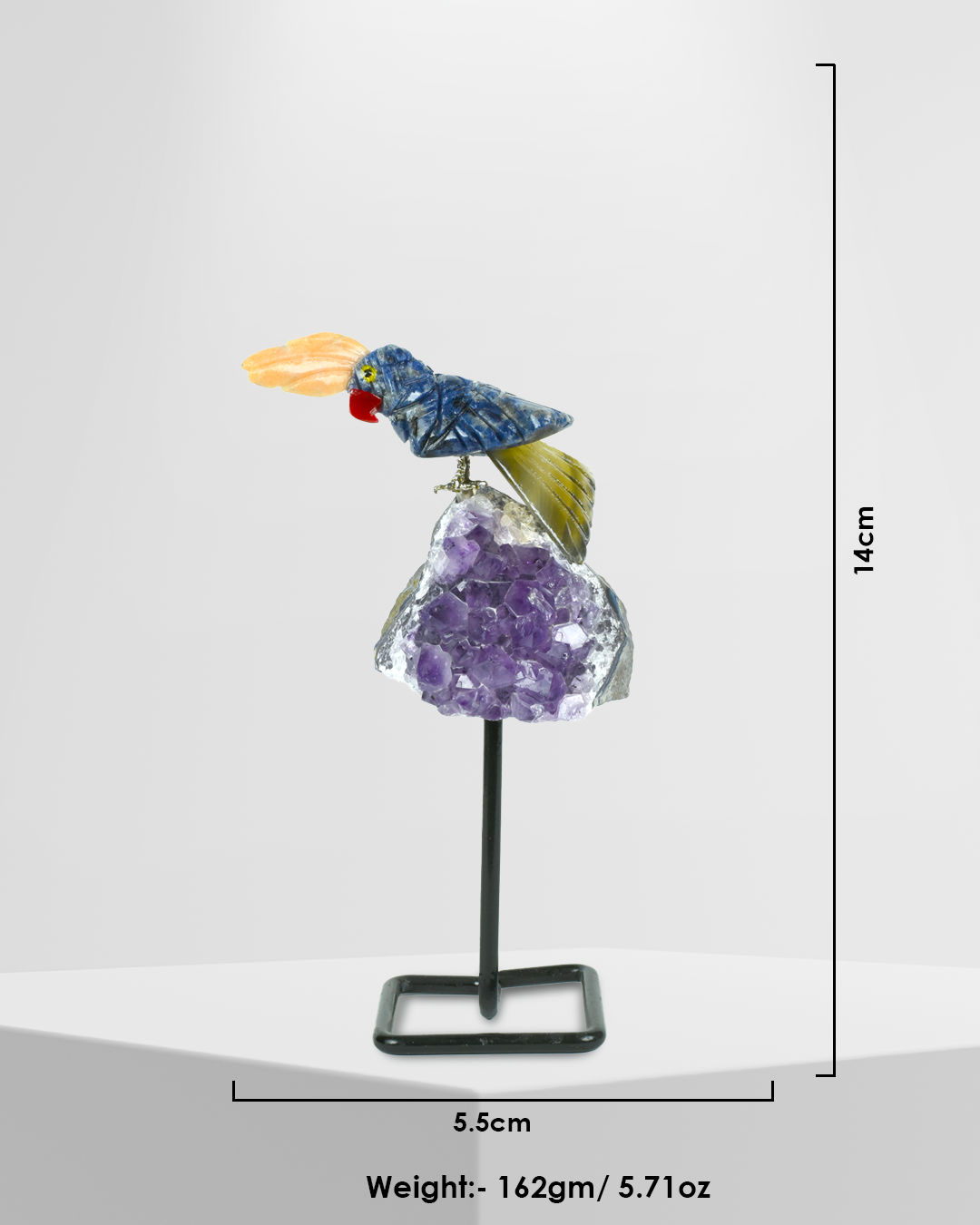 Blue Insight Bird  (Steel Stand )