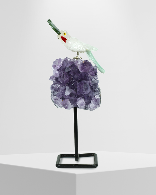 Jade Breeze Bird (Steel Stand)