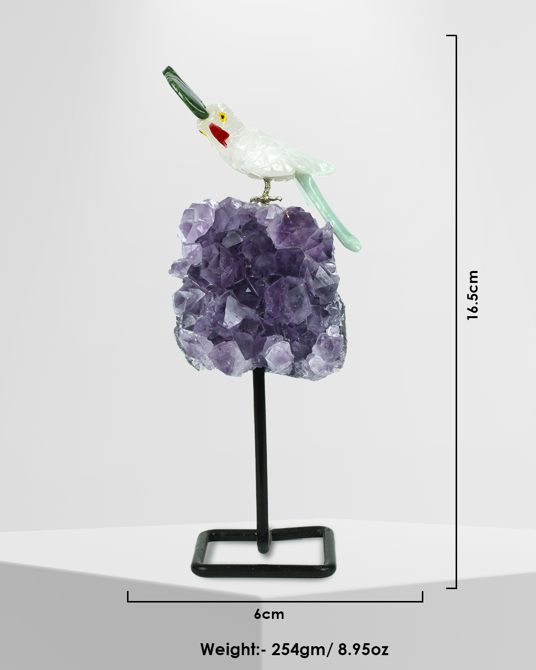 Jade Breeze Bird (Steel Stand)