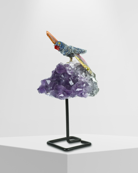 Grace Gemstone Bird (Steel Stand)