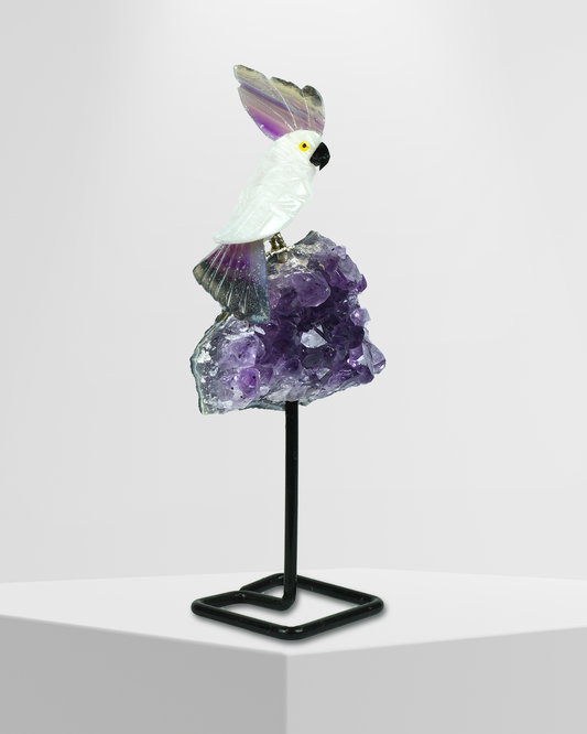 Vision Gemstone Bird ( Steel Stand)