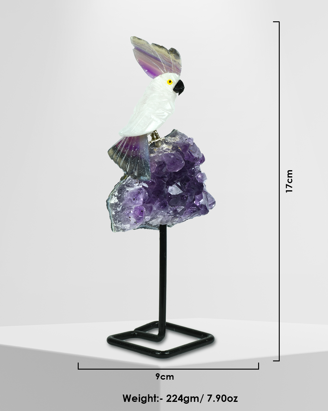 Vision Gemstone Bird ( Steel Stand)