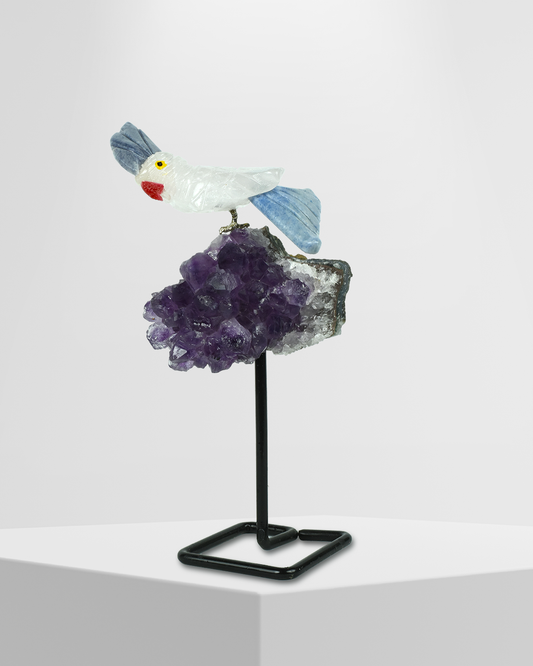 Truth Gemstone Bird (Steel Stand)