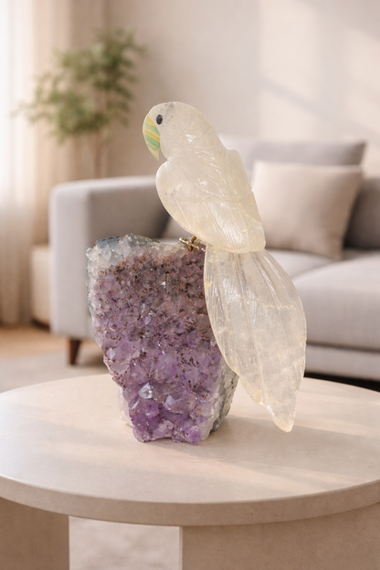 Serene Quartz Bird
