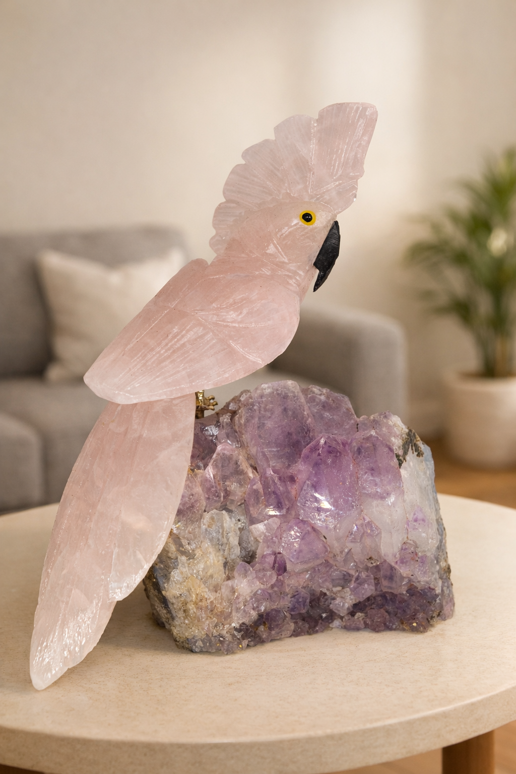 Soft Love Quartz Bird