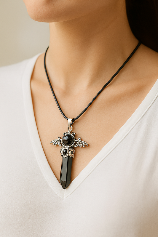 Black Obsidian Flang | Pendant