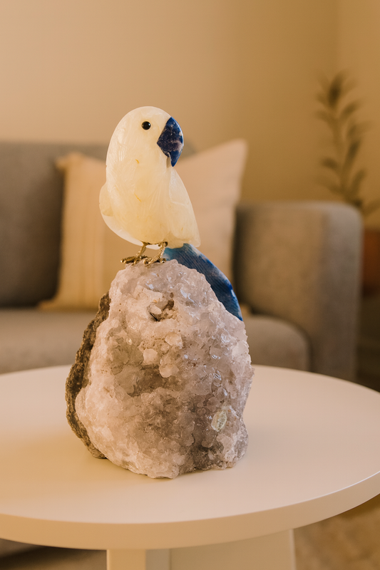 Aqua Quartz Bird