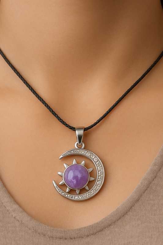 Amethyst Sun & Moon | Pendant