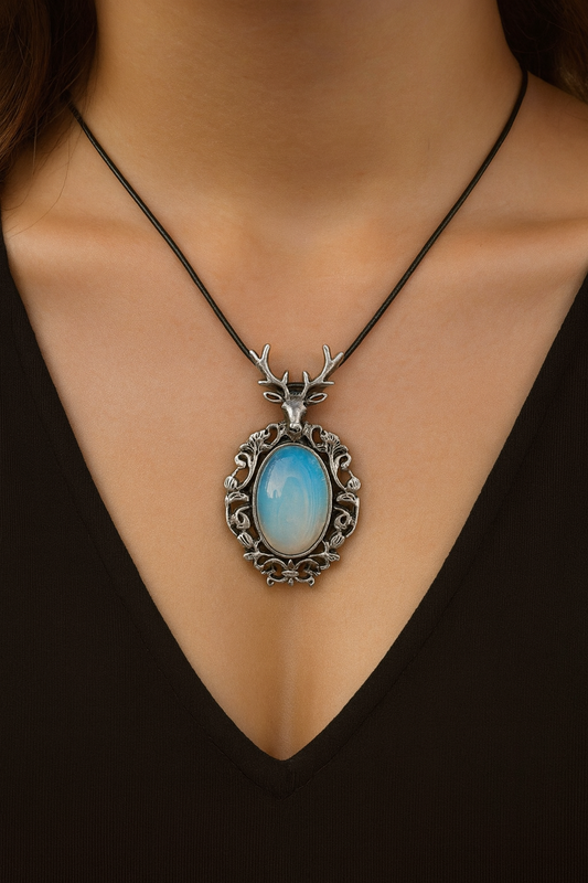 Opalite Celestial Deer | Pendant