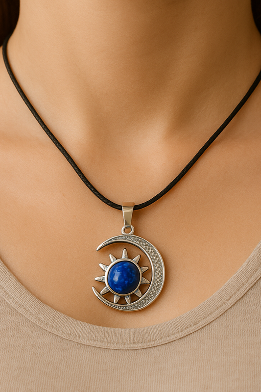 Blue Sodalite Sun & Moon | Pendant