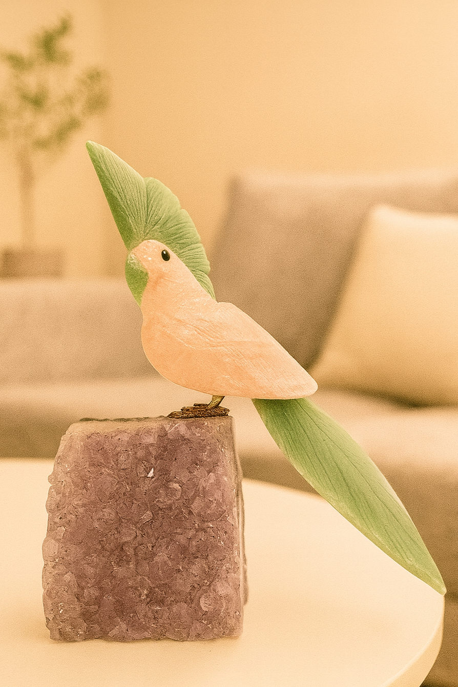Verdant Rose Bird
