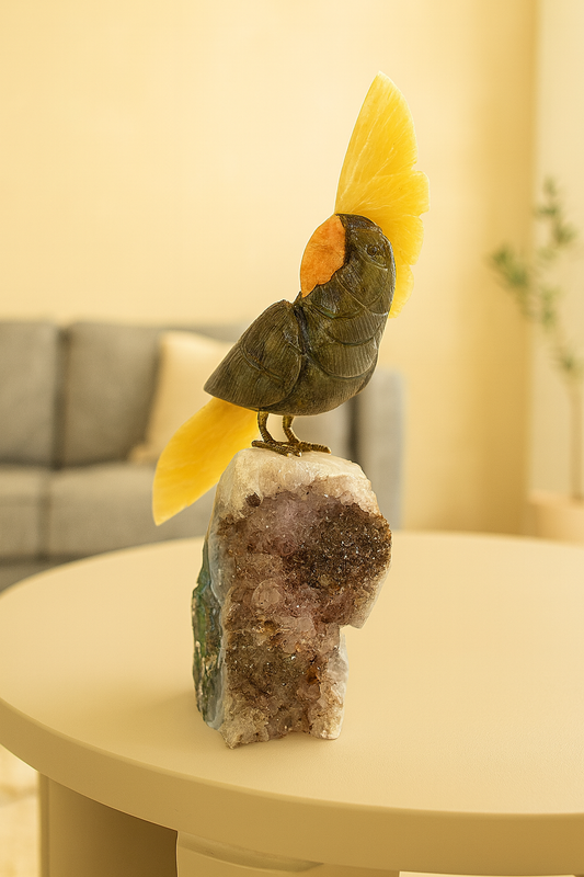 Solar Crest Guardian Bird