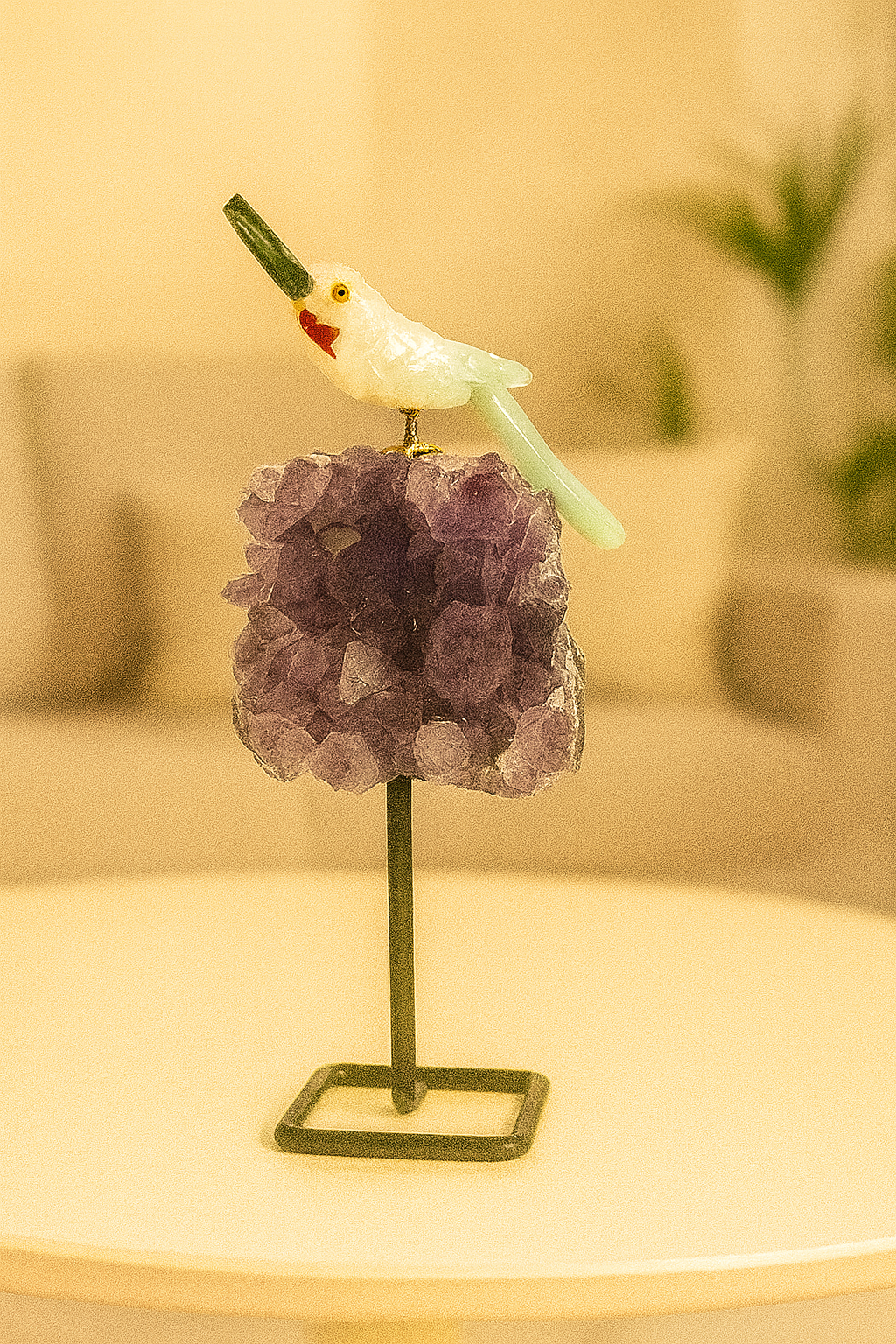 Jade Breeze Bird (Steel Stand)