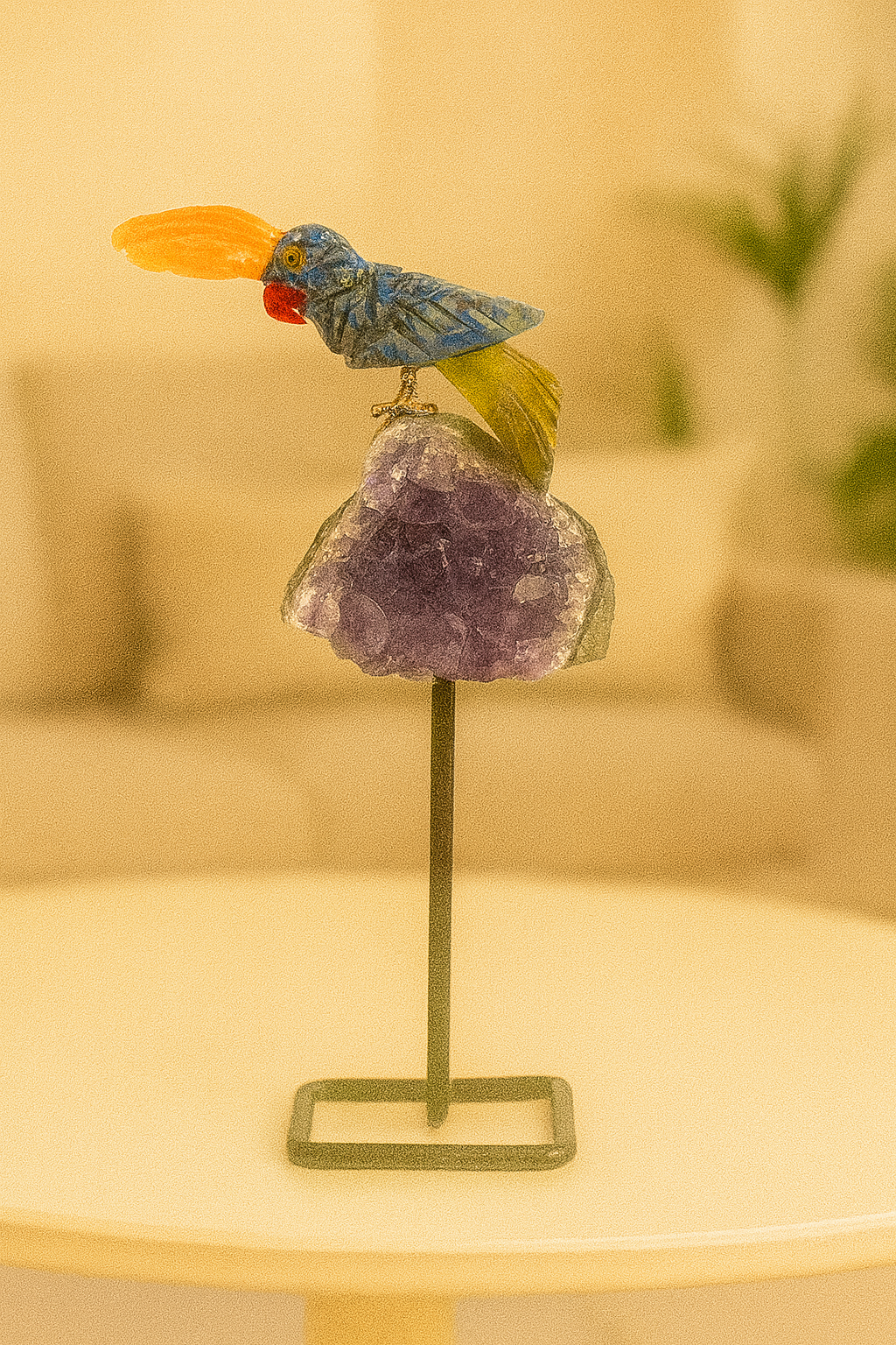 Blue Insight Bird  (Steel Stand )