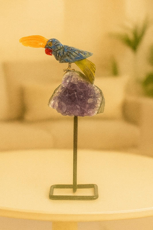 Blue Insight Bird  (Steel Stand )