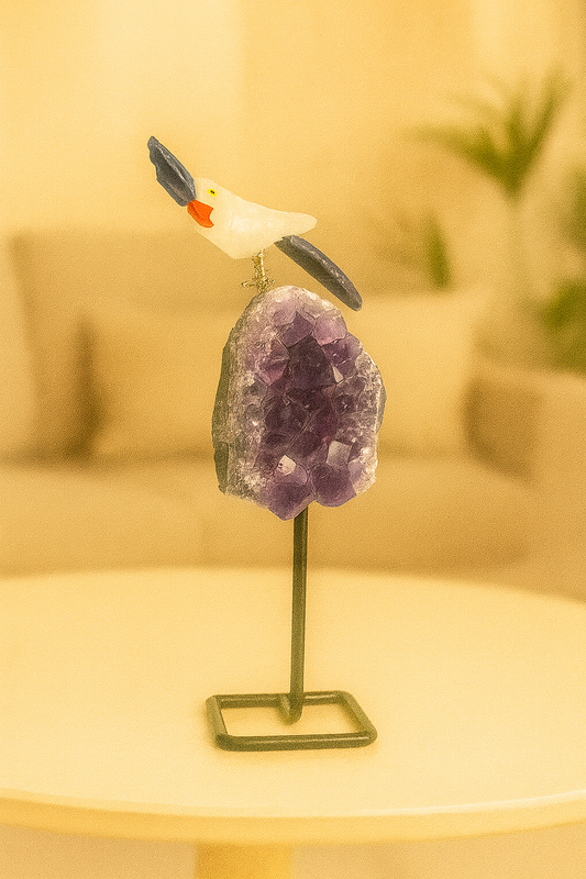 Crystal Harmony Bird (Steel Stand )